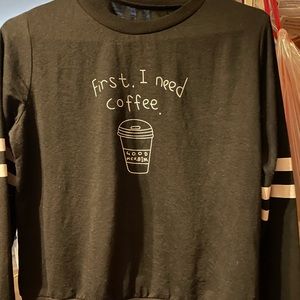 Cute “Coffee” lightweight sweatshirt